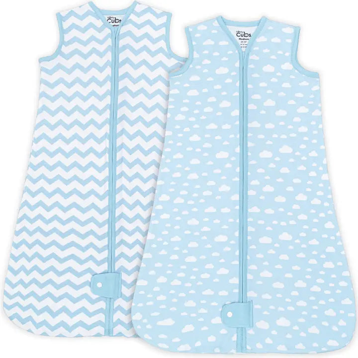 Comfy Cubs: Sleep Sack 0-6 Months (2 Pack Blue)