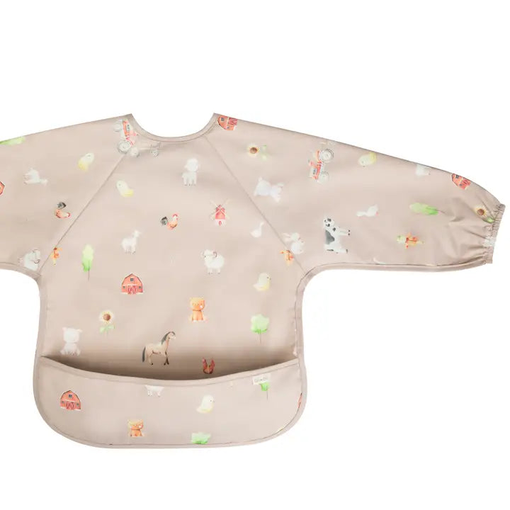 Smock Bib For Baby & Toddler Long Sleeve (Farm)