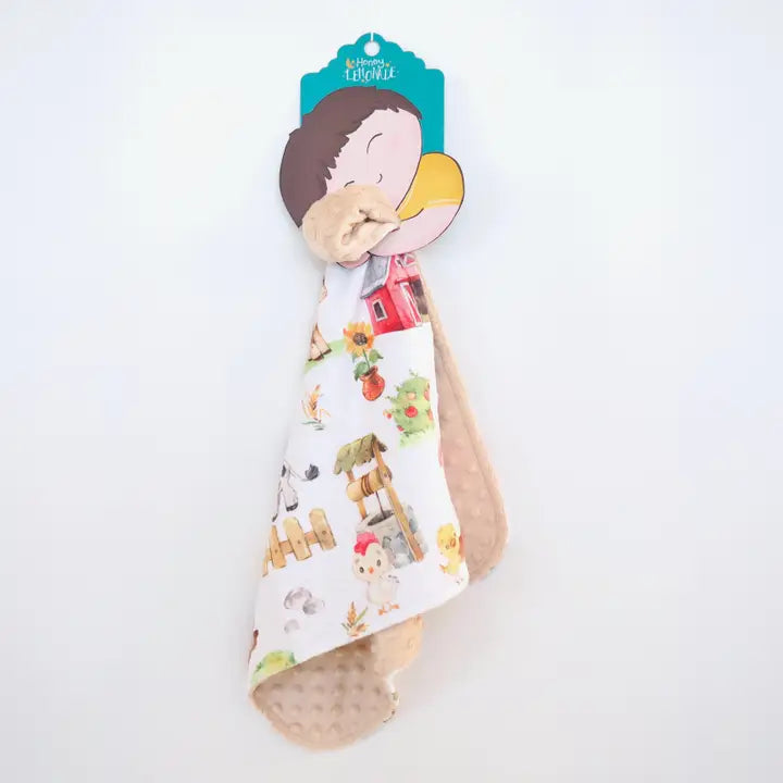 Honey Lemonade Mini Minky (Farm Animals)