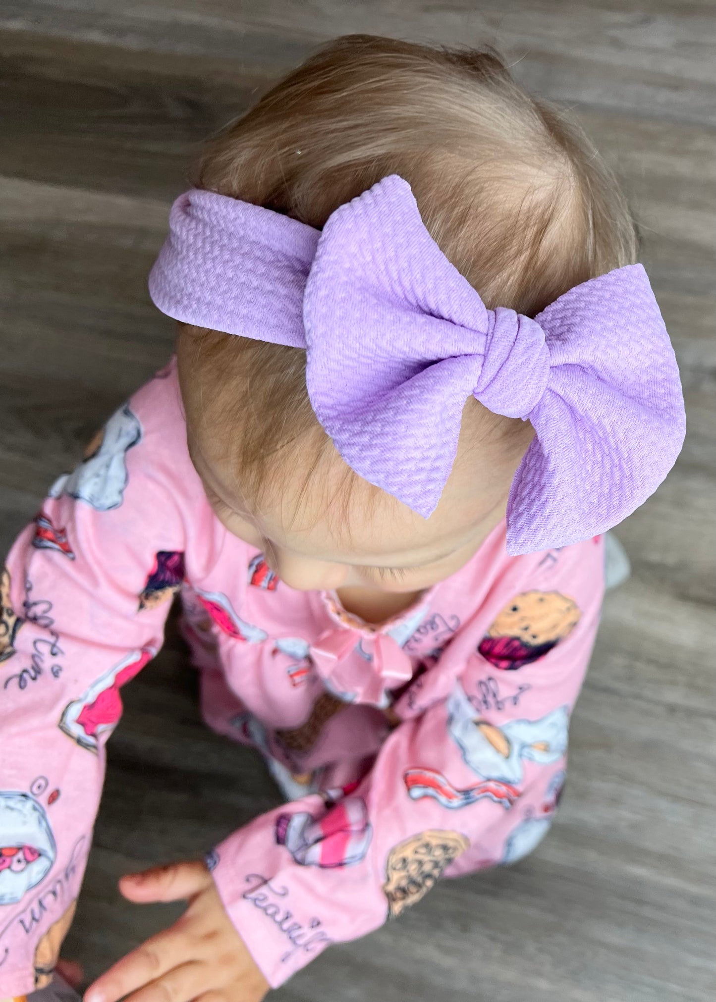 Solid Baby Headwrap Bow (Lilac)