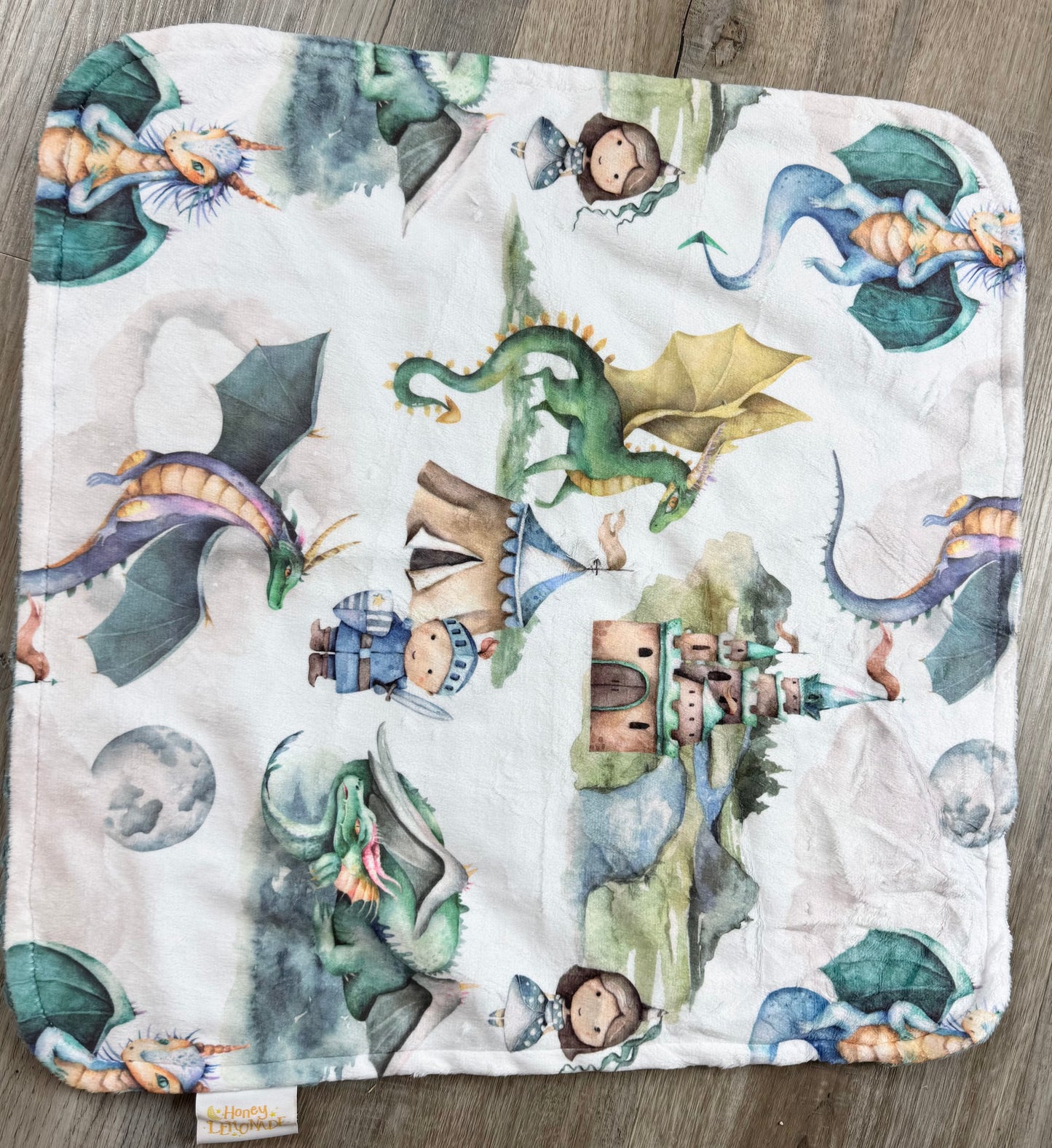 Honey Lemonade Mini Minky (Dragons & Knights)