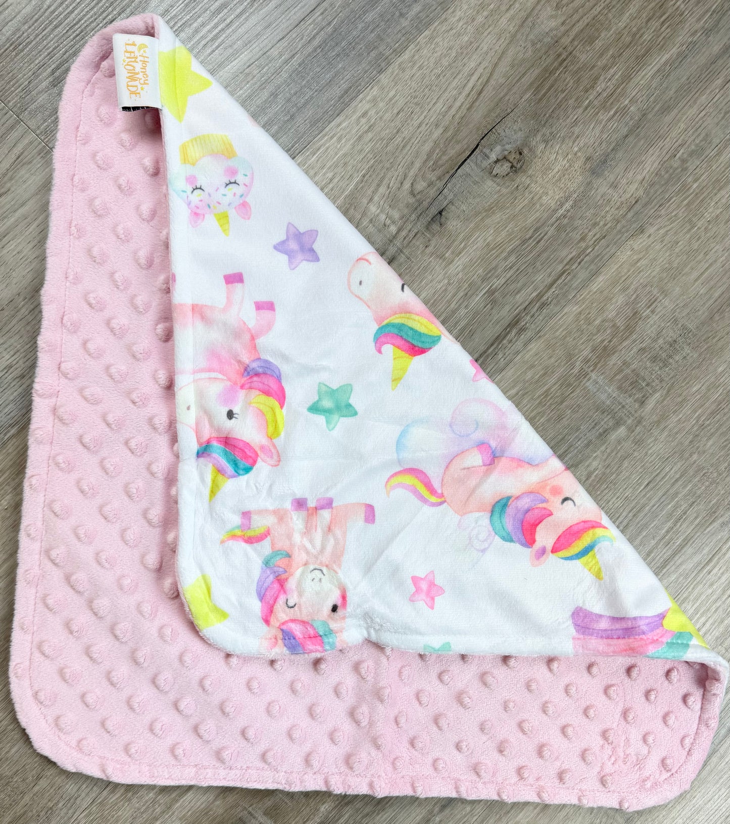 Honey Lemonade Mini Minky (Unicorns)