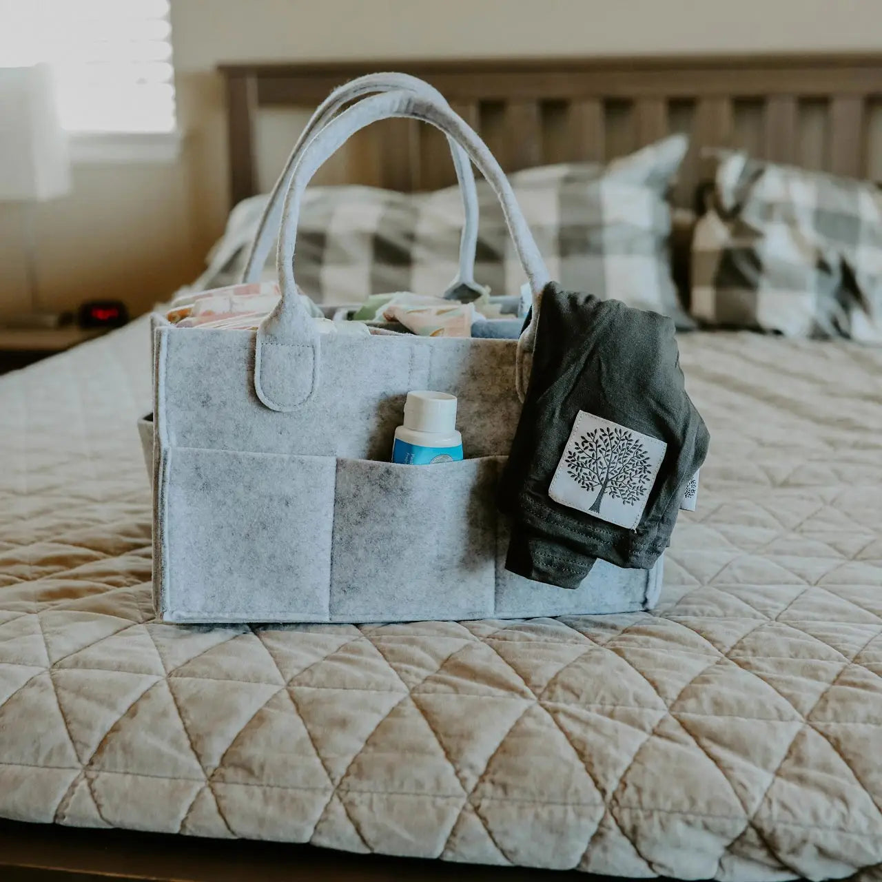 Diaper Caddy in (Gray)