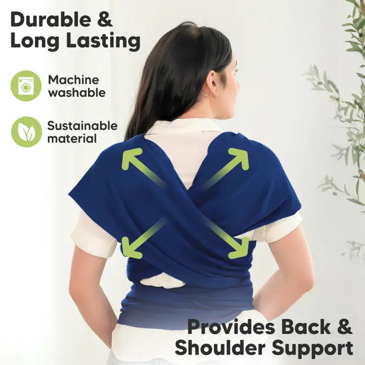 KeaBabies: Original Baby Wrap Carrier (Navy Blue)