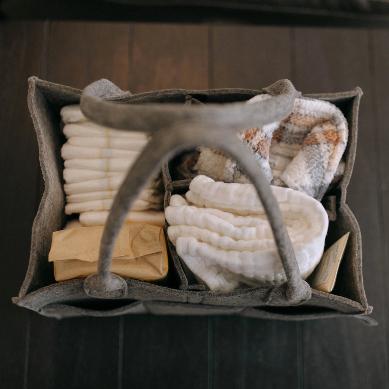 Diaper Caddy in (Peppercorn)