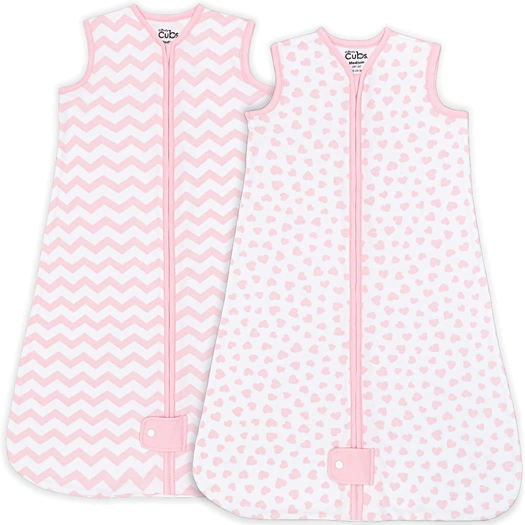 Comfy Cubs: Sleep Sack 0-6 Months (2 Pack Pink)