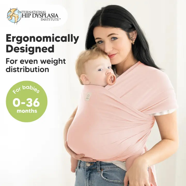 KeaBabies: Original Baby Wrap Carrier (Dusty Pink)