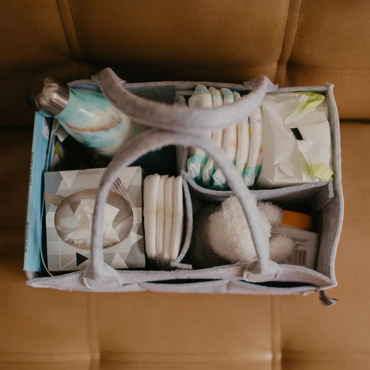 Diaper Caddy in (Gray)