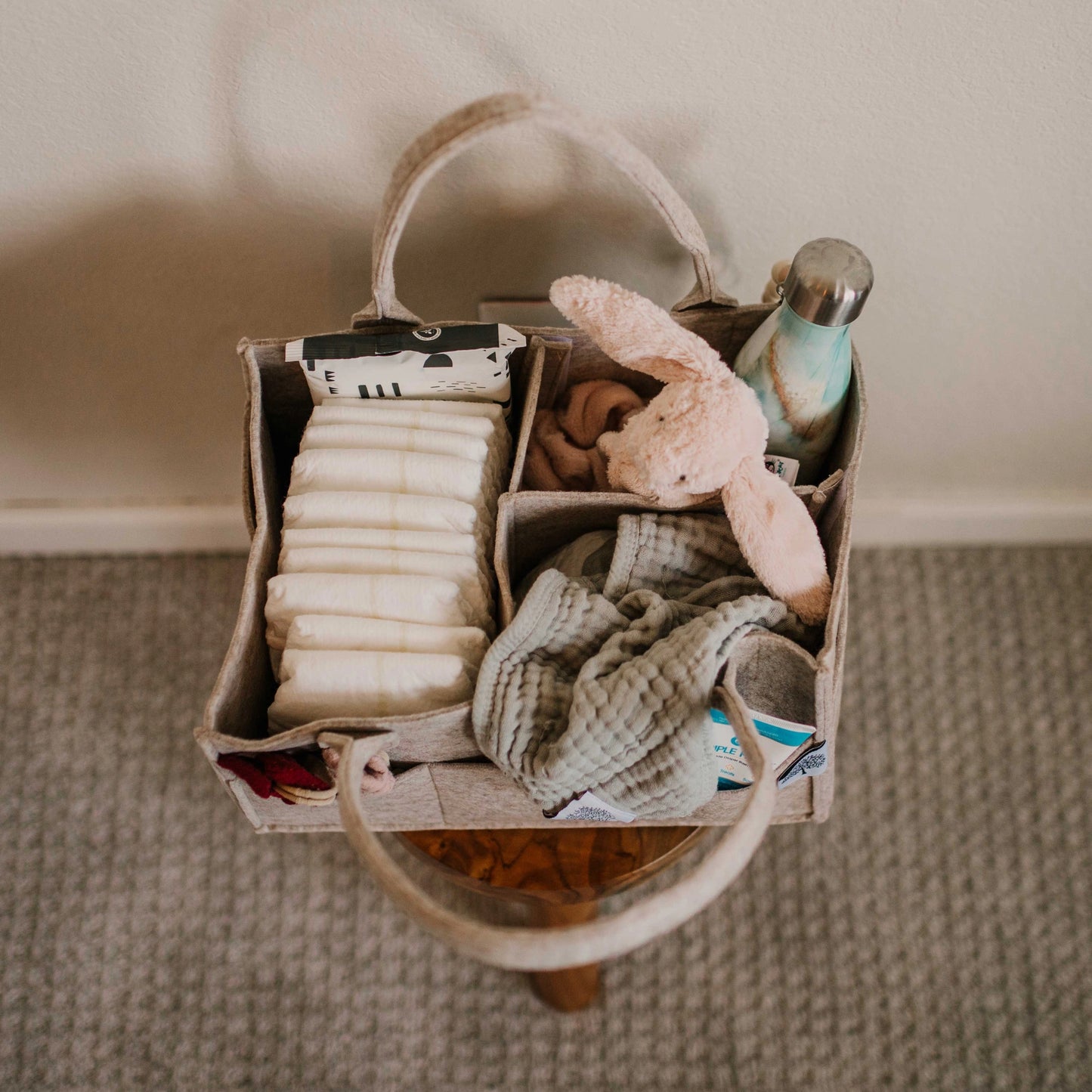 Diaper Caddy in (Oatmeal)
