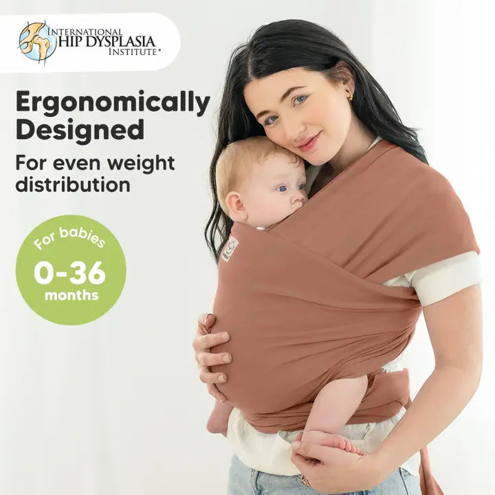 KeaBabies: Original Baby Wrap Carrier (Terracotta)