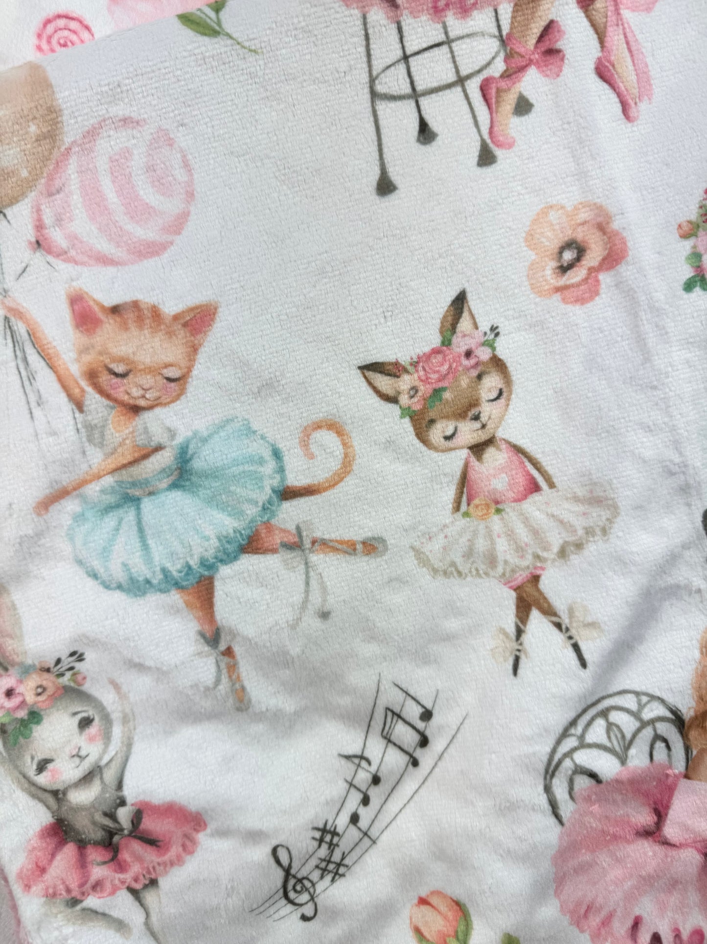 Honey Lemonade Baby & Toddler Minky Blanket (Ballerinas)