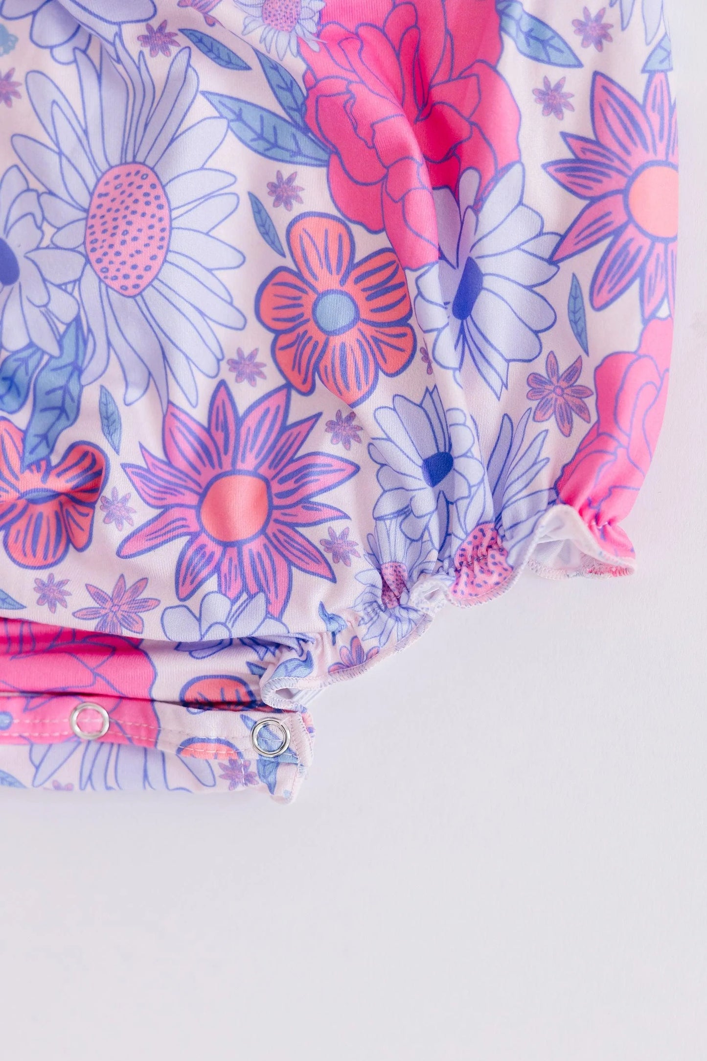 Sweet Springtime Ruffle Cross Back Romper (6-12 Months)