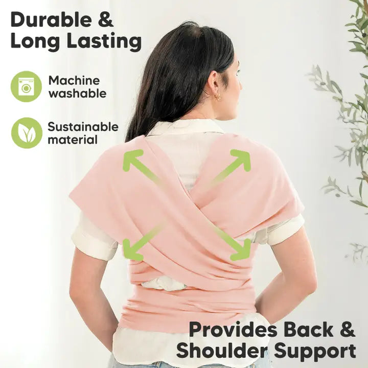 KeaBabies: Original Baby Wrap Carrier (Dusty Pink)